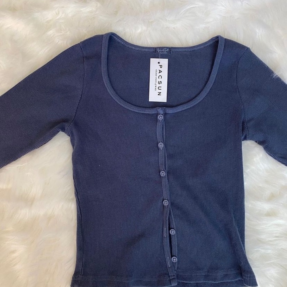 Navy John Galt/Brandy Melville Zelly Long Sleeve
